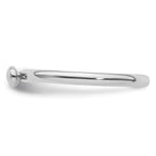 Sterling Silver Stackable Expressions Rhodium Infinity Symbol Ring
