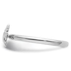 Sterling Silver Stackable Expressions Rhodium Tree Ring