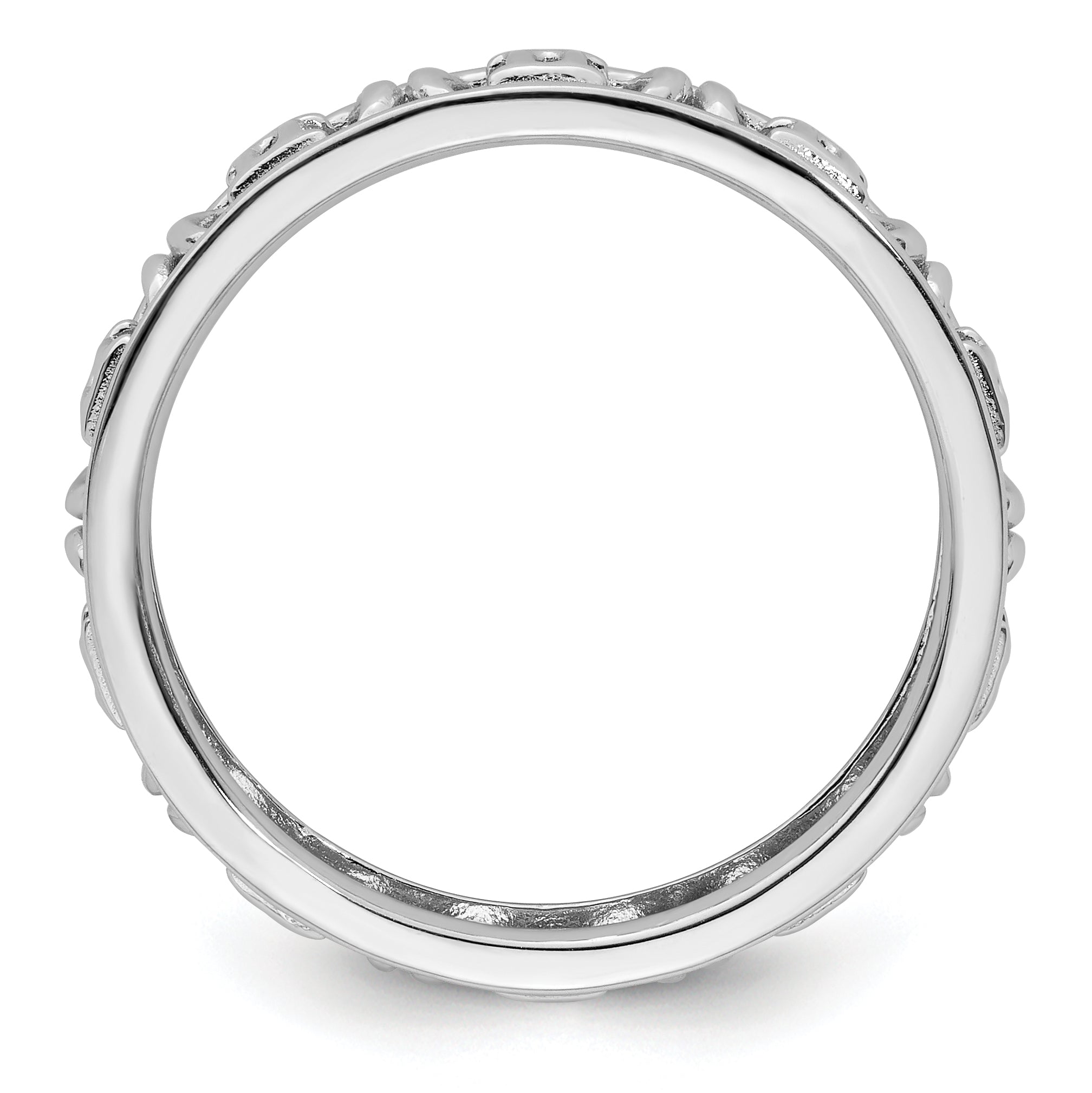 Sterling Silver Stackable Expressions Gemini Zodiac Ring Secondary image