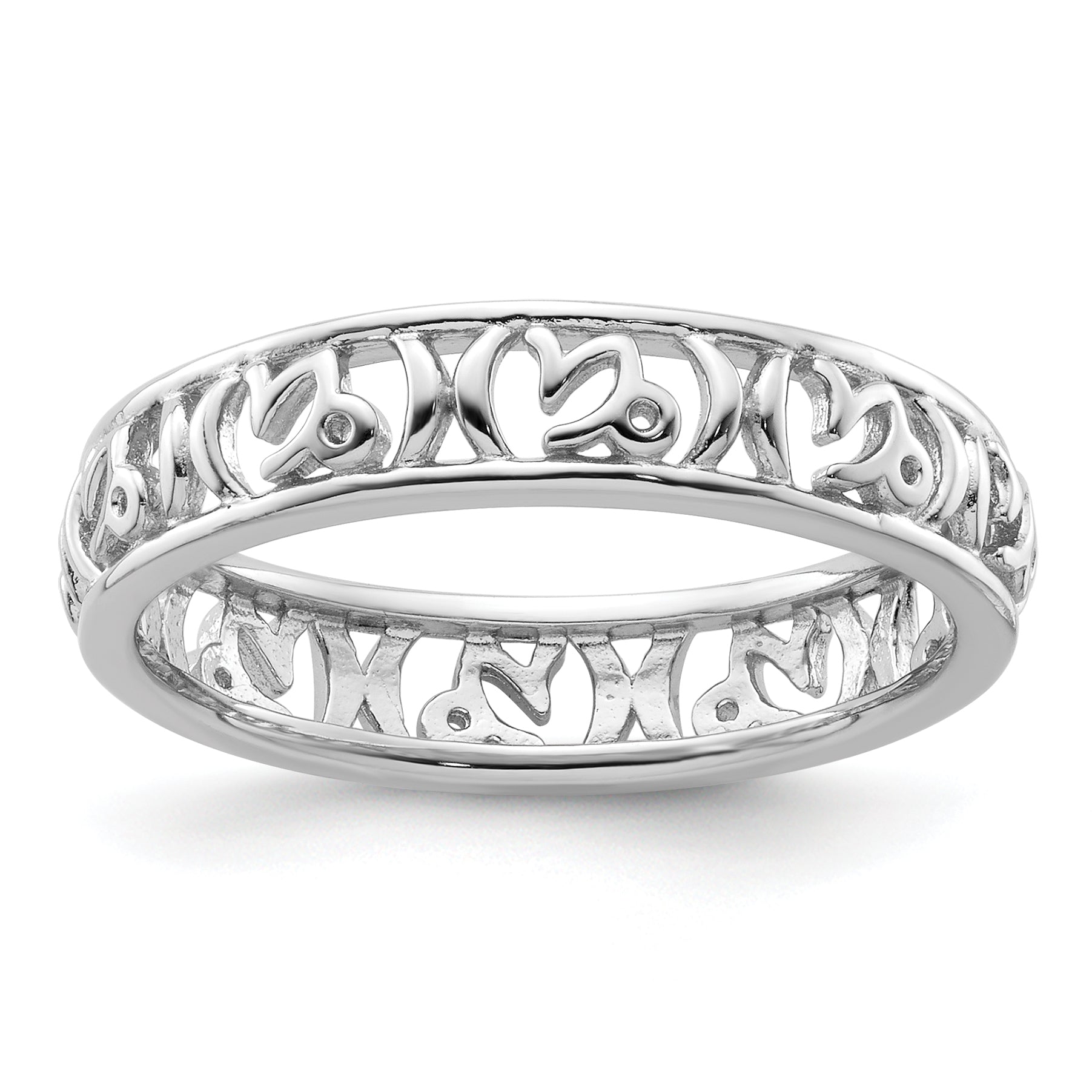 Sterling Silver Stackable Expressions Capricorn Zodiac Ring Main image