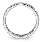 Sterling Silver Stackable Expressions Aquarius Zodiac Ring