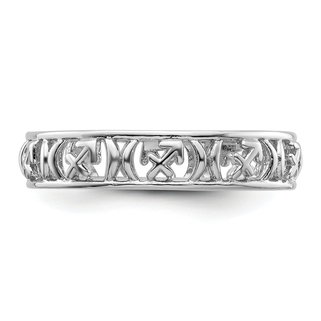 Sterling Silver Stackable Expressions Sagittarius Zodiac Ring