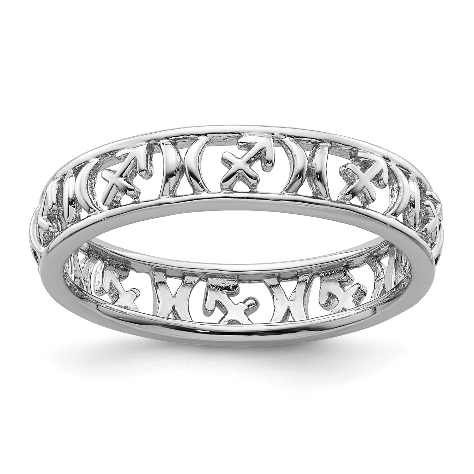 Sterling Silver Stackable Expressions Sagittarius Zodiac Ring Main image