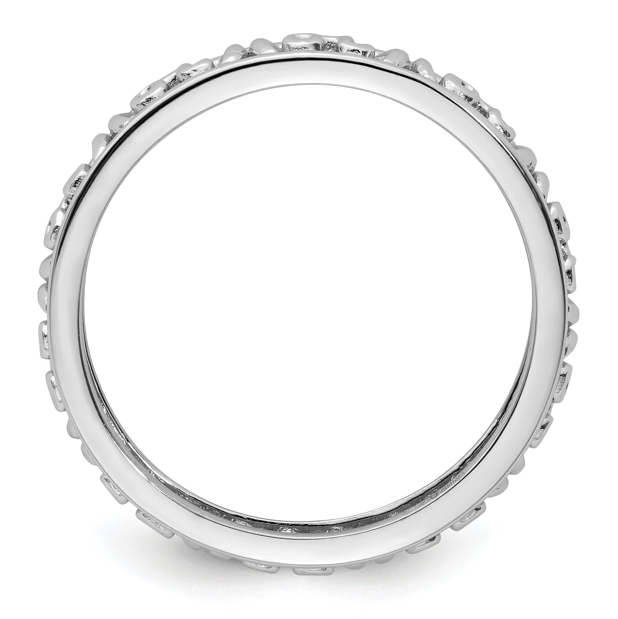 Sterling Silver Stackable Expressions Leo Zodiac Ring Secondary image