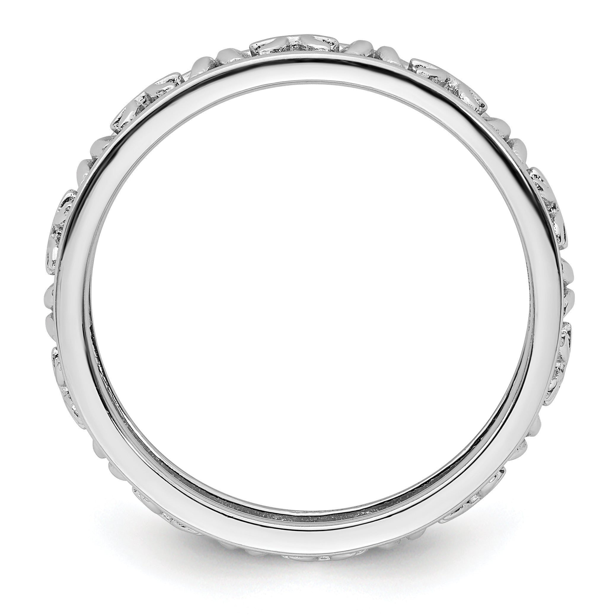 Sterling Silver Stackable Expressions Pisces Zodiac Ring Secondary image
