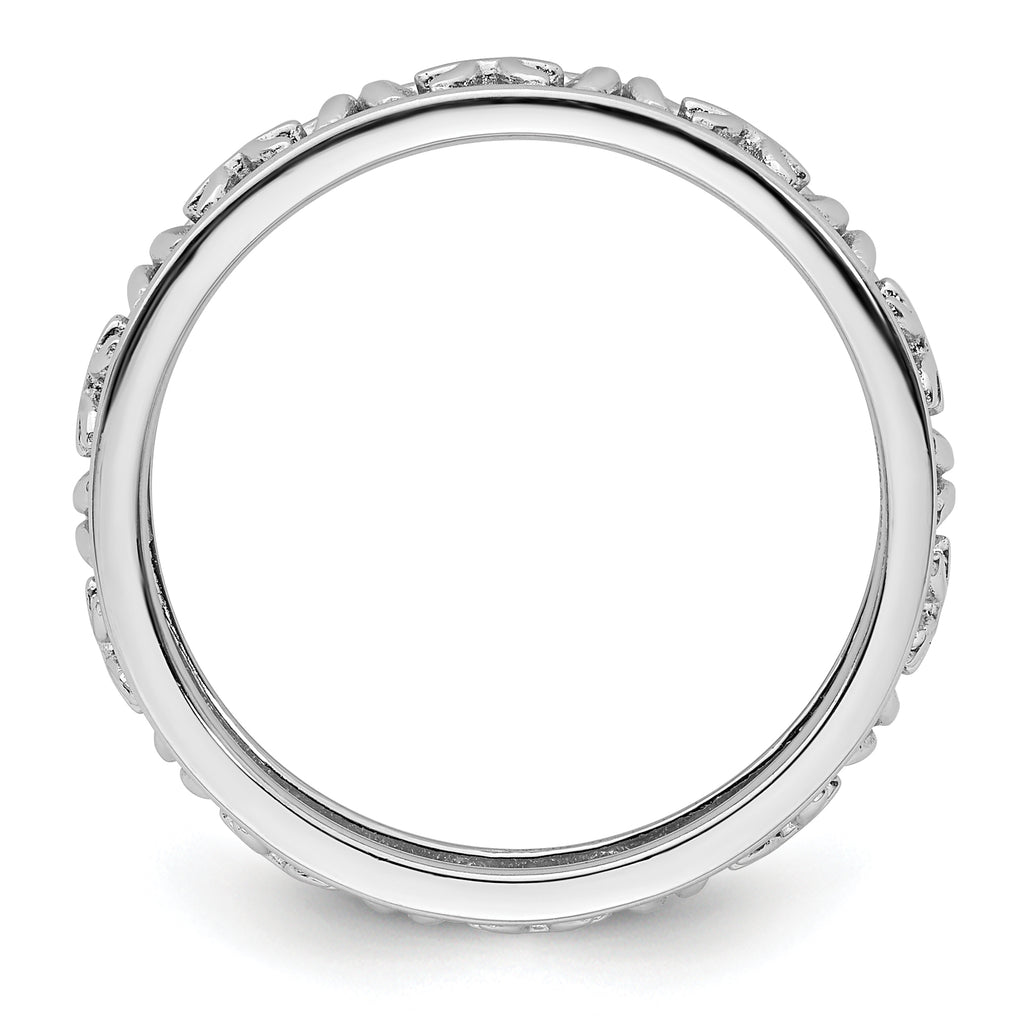 Sterling Silver Stackable Expressions Pisces Zodiac Ring