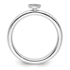 Sterling Silver Stackable Expressions Amethyst Ring