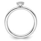 Sterling Silver Stackable Expressions Created Sapphire Ring