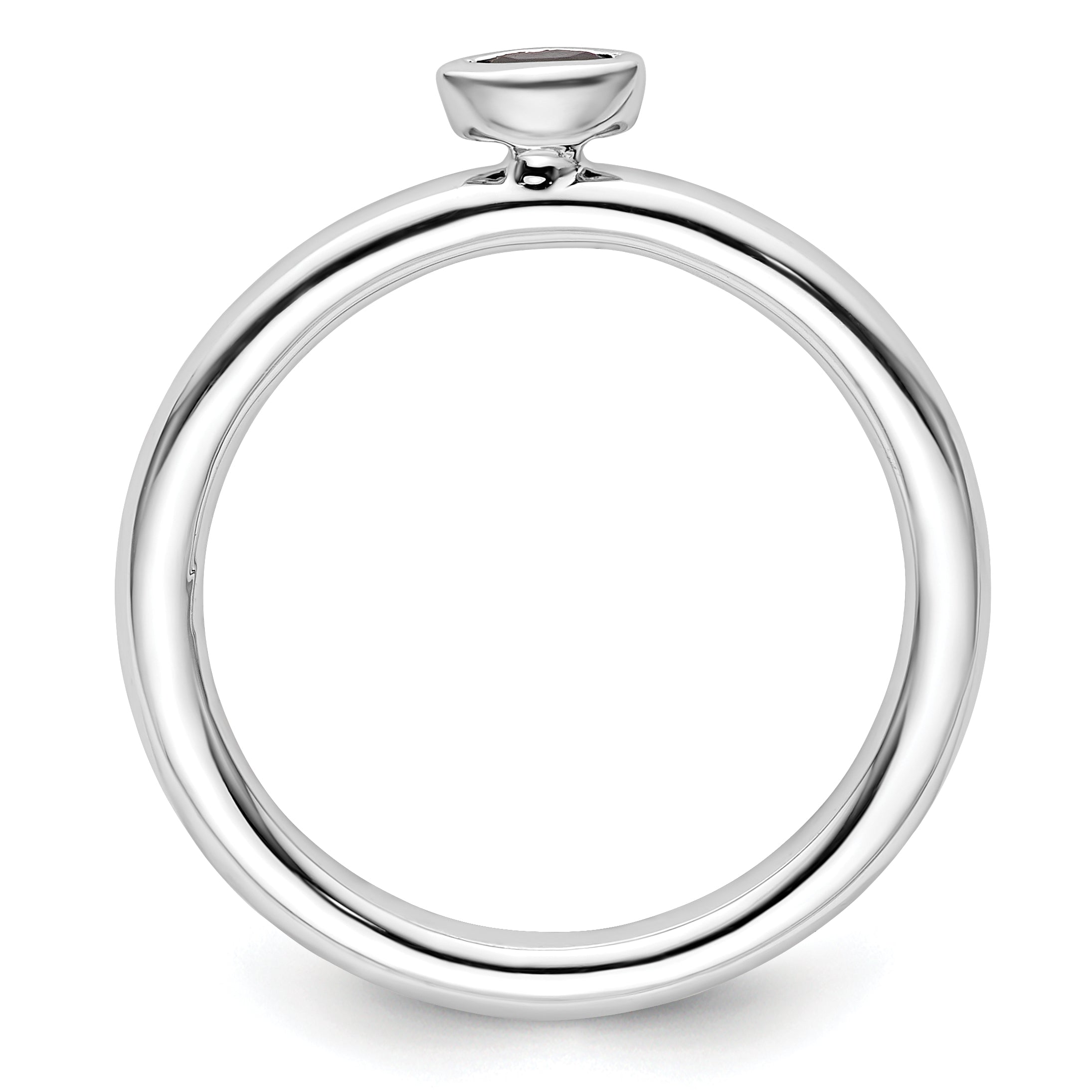 Sterling Silver Stackable Expressions Created Sapphire Ring