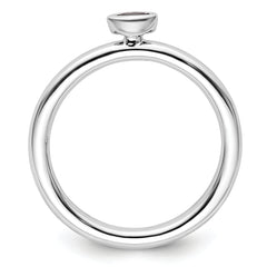 Sterling Silver Stackable Expressions Created Sapphire Ring