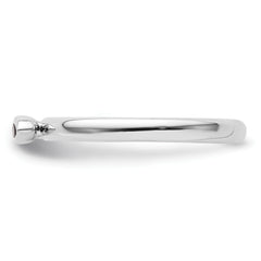 Sterling Silver Stackable Expressions Created Sapphire Ring