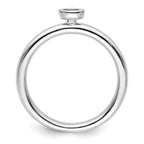 Sterling Silver Stackable Expressions Blue Topaz Ring