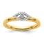 Sterling Silver Stackable Expressions Evil Eye Diamond Ring