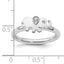 Sterling Silver Stackable Expressions Elephant Diamond Ring