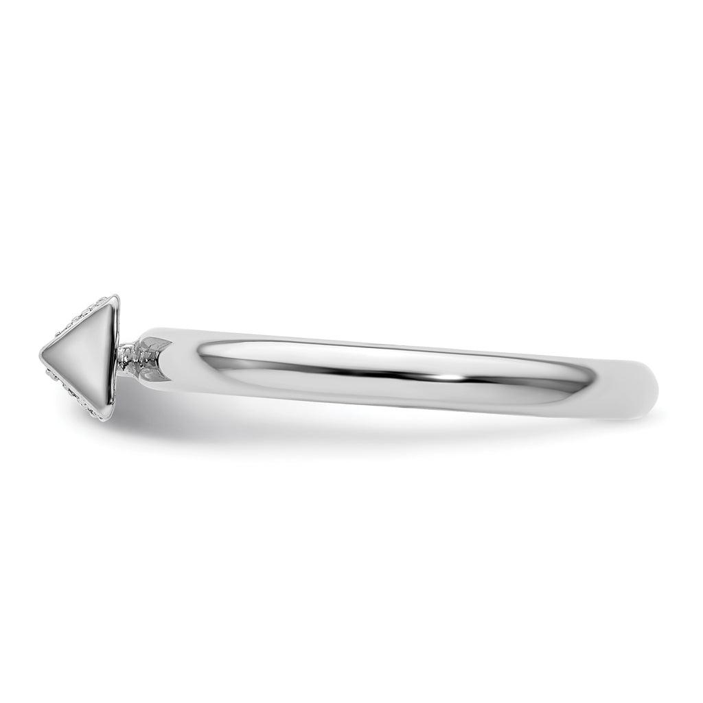 Sterling Silver Stackable Expressions Diamond Ring