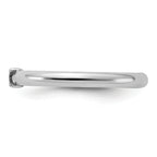Sterling Silver Stackable Expressions Rhodium-plated X Ring