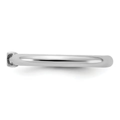 Sterling Silver Stackable Expressions Rhodium-plated X Ring