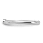 Sterling Silver Stackable Expressions Rhodium-plated CZ Ring