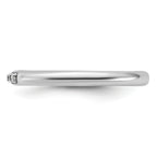Sterling Silver Stackable Expressions Rhodium-plated CZ Ring