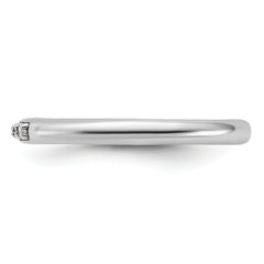 Sterling Silver Stackable Expressions Rhodium-plated CZ Ring