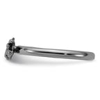 Sterling Silver Stackable Expressions Black Rhodium Bee Ring