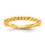 Sterling Silver Stackable Expressions Gold-plated Beaded Ring