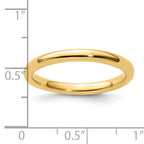 Sterling Silver Stackable Expressions Gold-plated Polished Ring