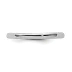 Sterling Silver Stackable Expressions Rhodium-Plated Polished Ring