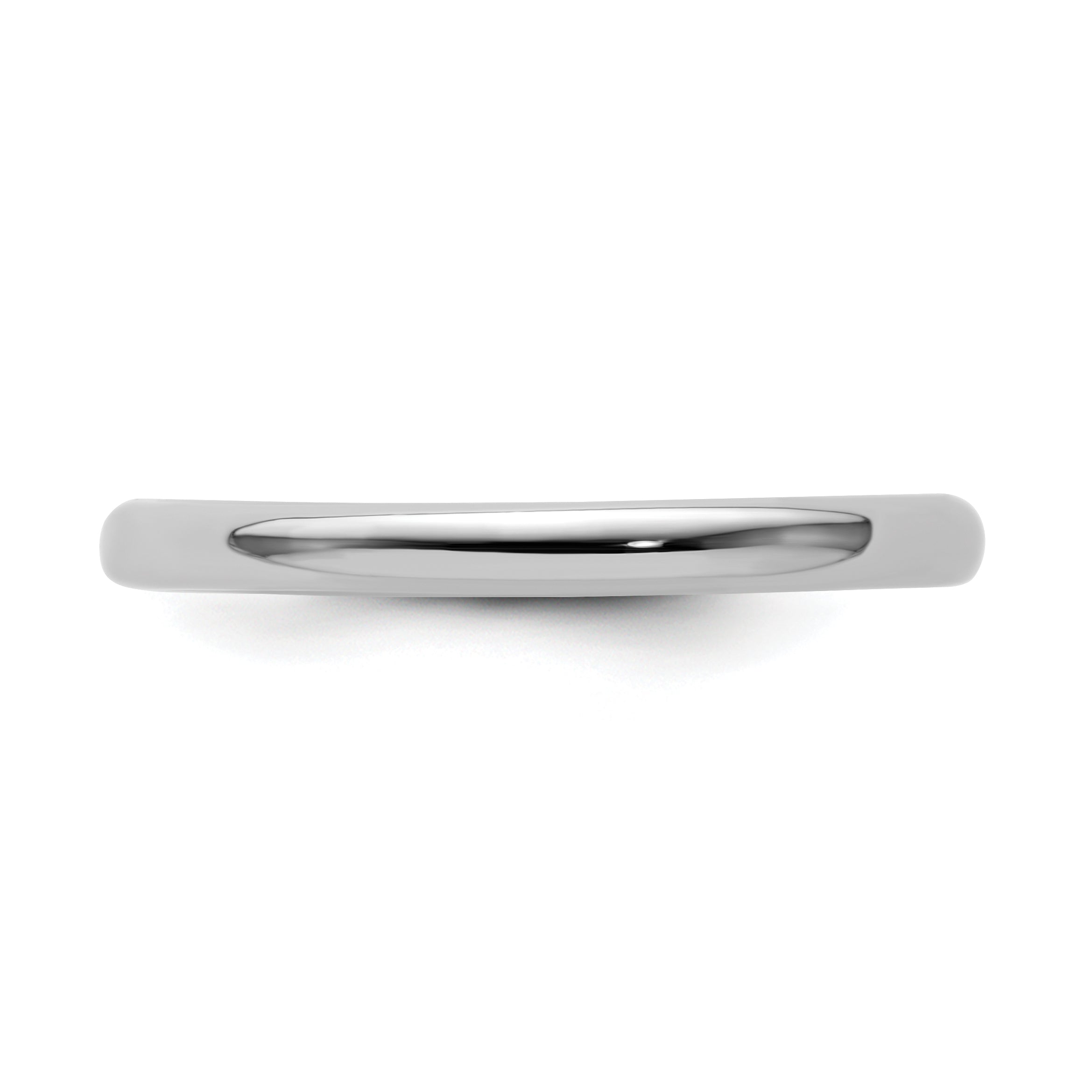 Sterling Silver Stackable Expressions Rhodium-Plated Polished Ring