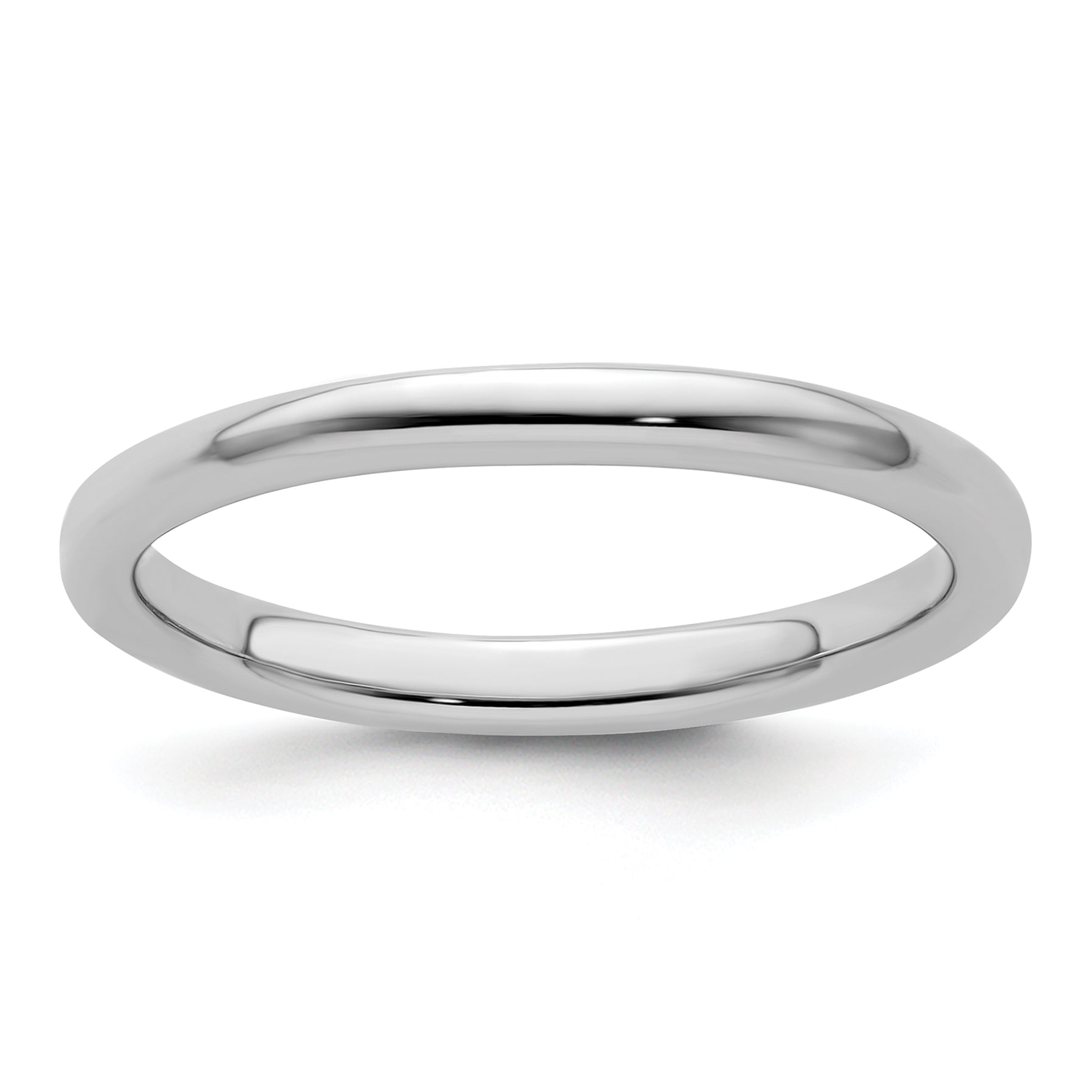 Sterling Silver Stackable Expressions Rhodium-Plated Polished Ring Main image
