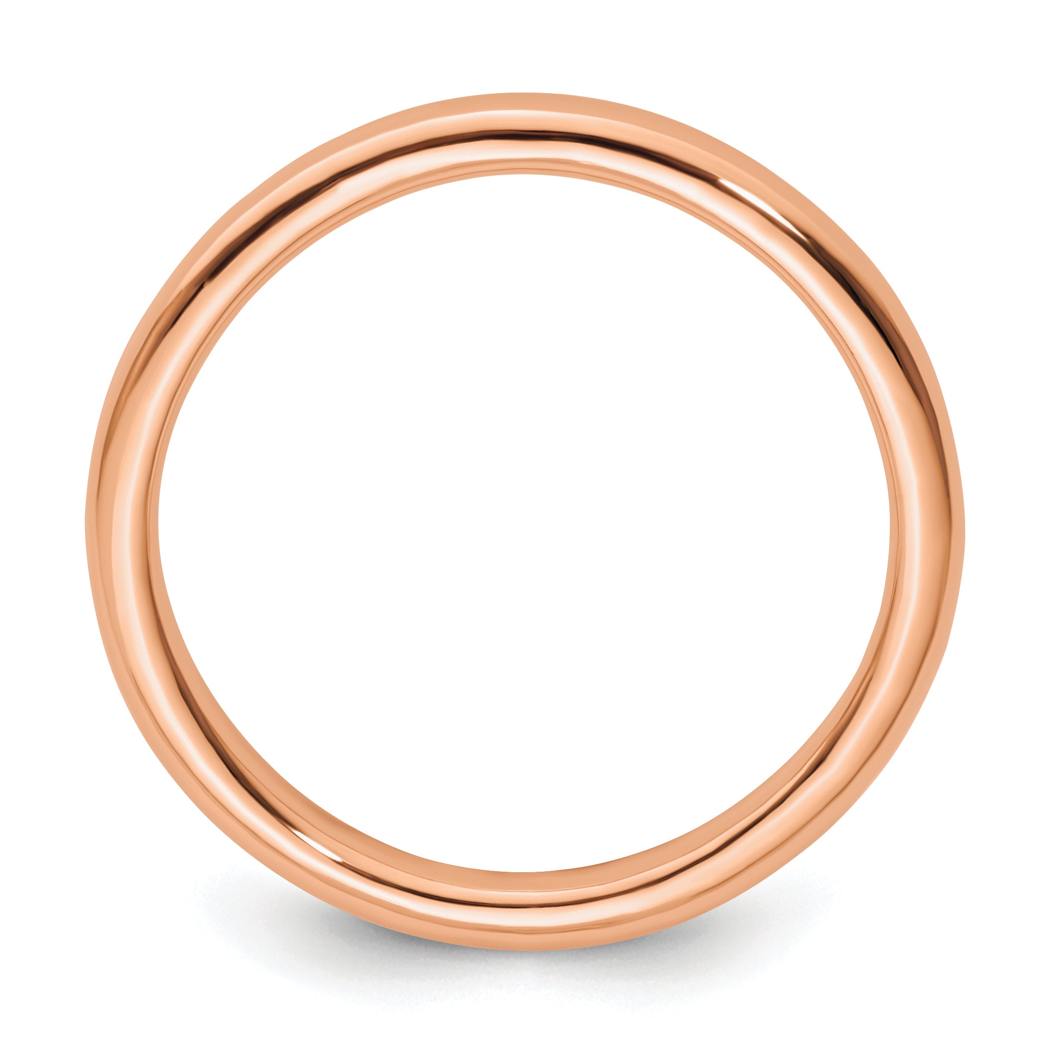 Sterling Silver Stackable Expressions Pink-plated Polished Ring Secondary image