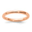 Sterling Silver Stackable Expressions Pink-plated Polished Ring