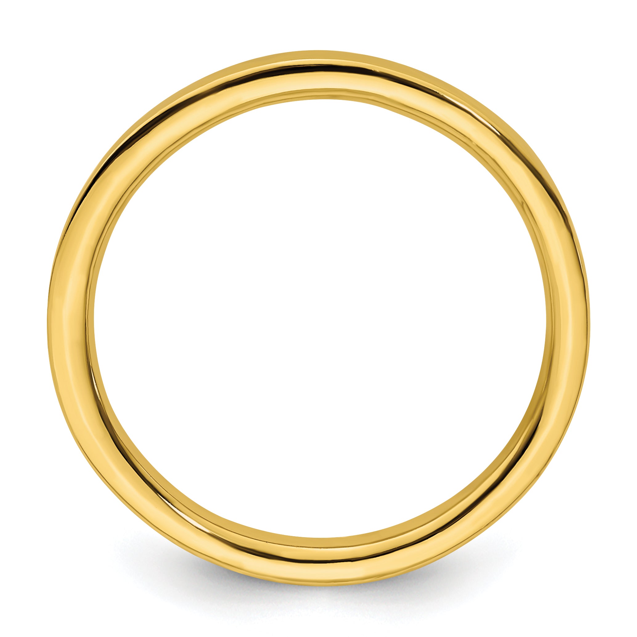 Sterling Silver Stackable Expressions Gold-plated Polished Ring Secondary image