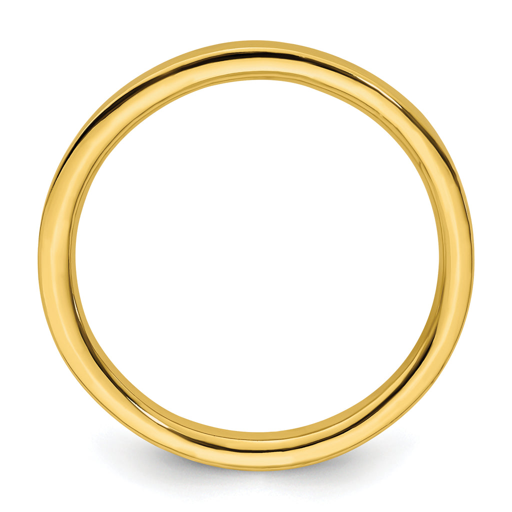 Sterling Silver Stackable Expressions Gold-plated Polished Ring