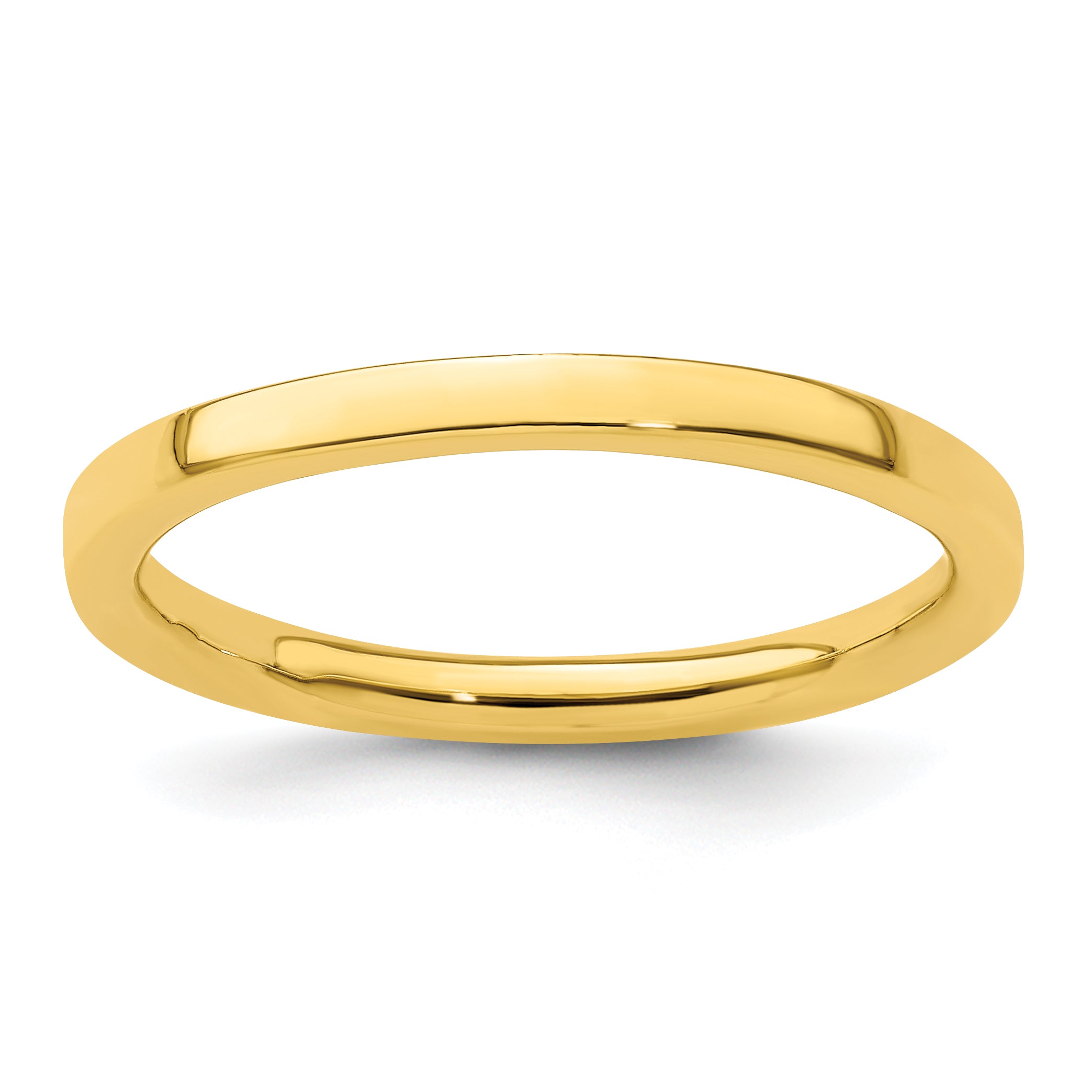 Sterling Silver Stackable Expressions Gold-plated Polished Ring Main image