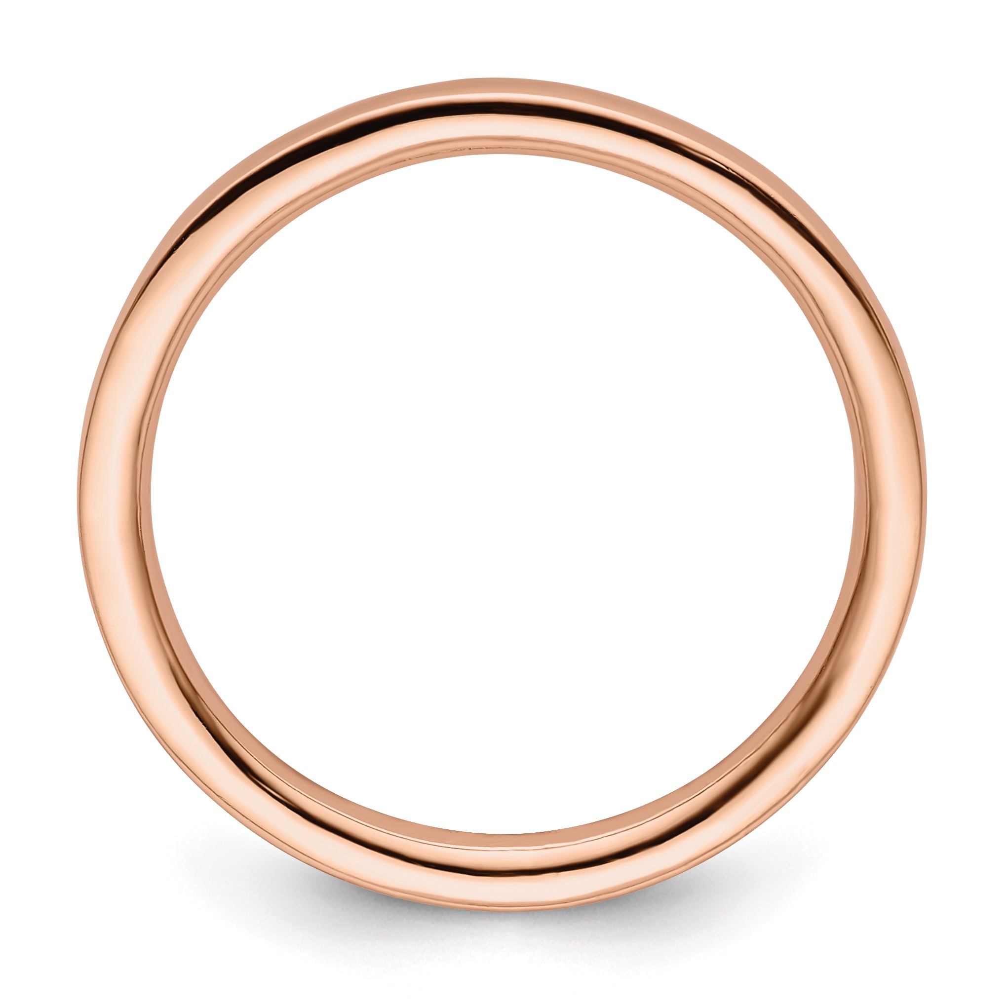 Sterling Silver Stackable Expressions Pink-plated Polished Ring Secondary image