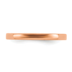 Sterling Silver Stackable Expressions Pink-plated Polished Ring