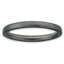 Sterling Silver Stackable Expressions Black-plated Satin Ring