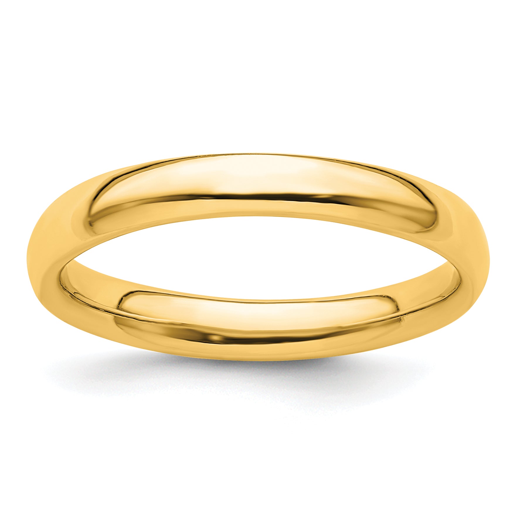 Sterling Silver Stackable Expressions Gold-plated Polished Ring Main image