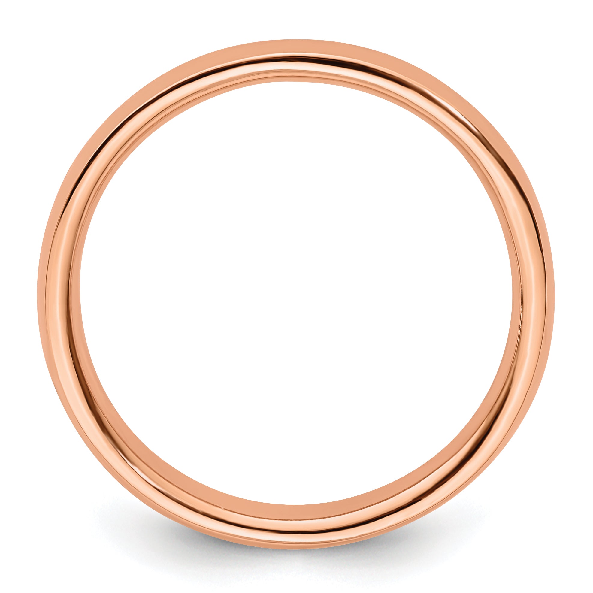 Sterling Silver Stackable Expressions Pink-plated Polished Ring