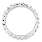 Sterling Silver Stackable Expressions Rhodium Ring