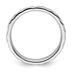 Sterling Silver Stackable Expressions Rhodium Ring