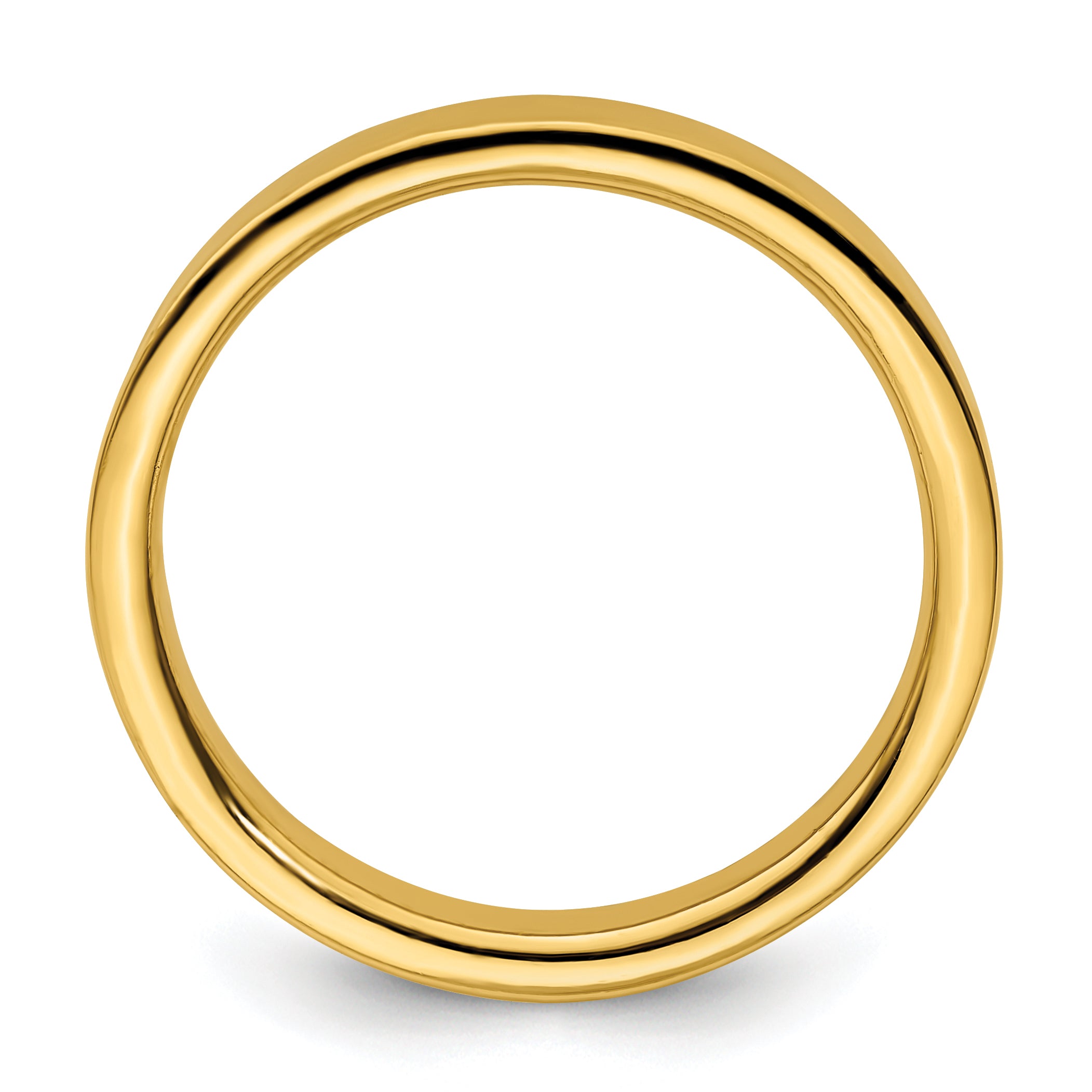 Sterling Silver Stackable Expressions Gold-plated Ring Secondary image