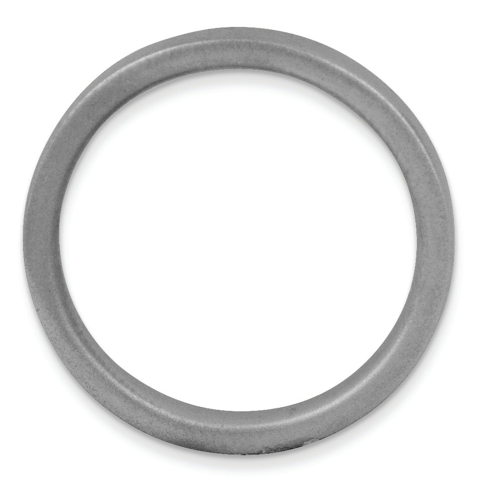 Sterling Silver Stackable Expressions Black-plated Satin Ring Secondary image