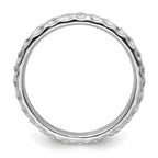 Sterling Silver Stackable Expressions Rhodium Ring