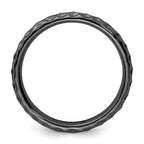 Sterling Silver Stackable Expressions Black-plated Ring