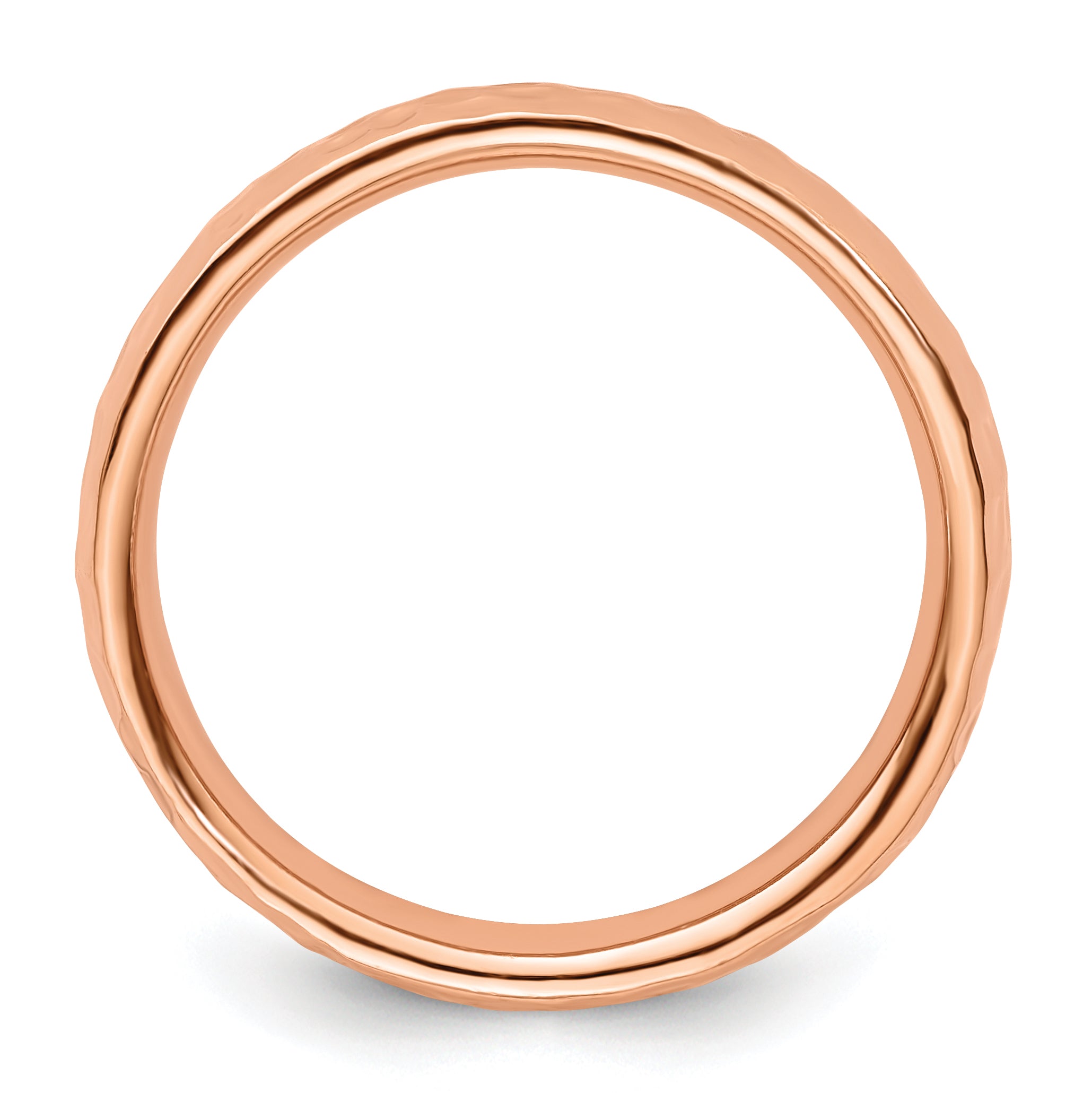 Sterling Silver Stackable Expressions Pink-plated Ring Secondary image