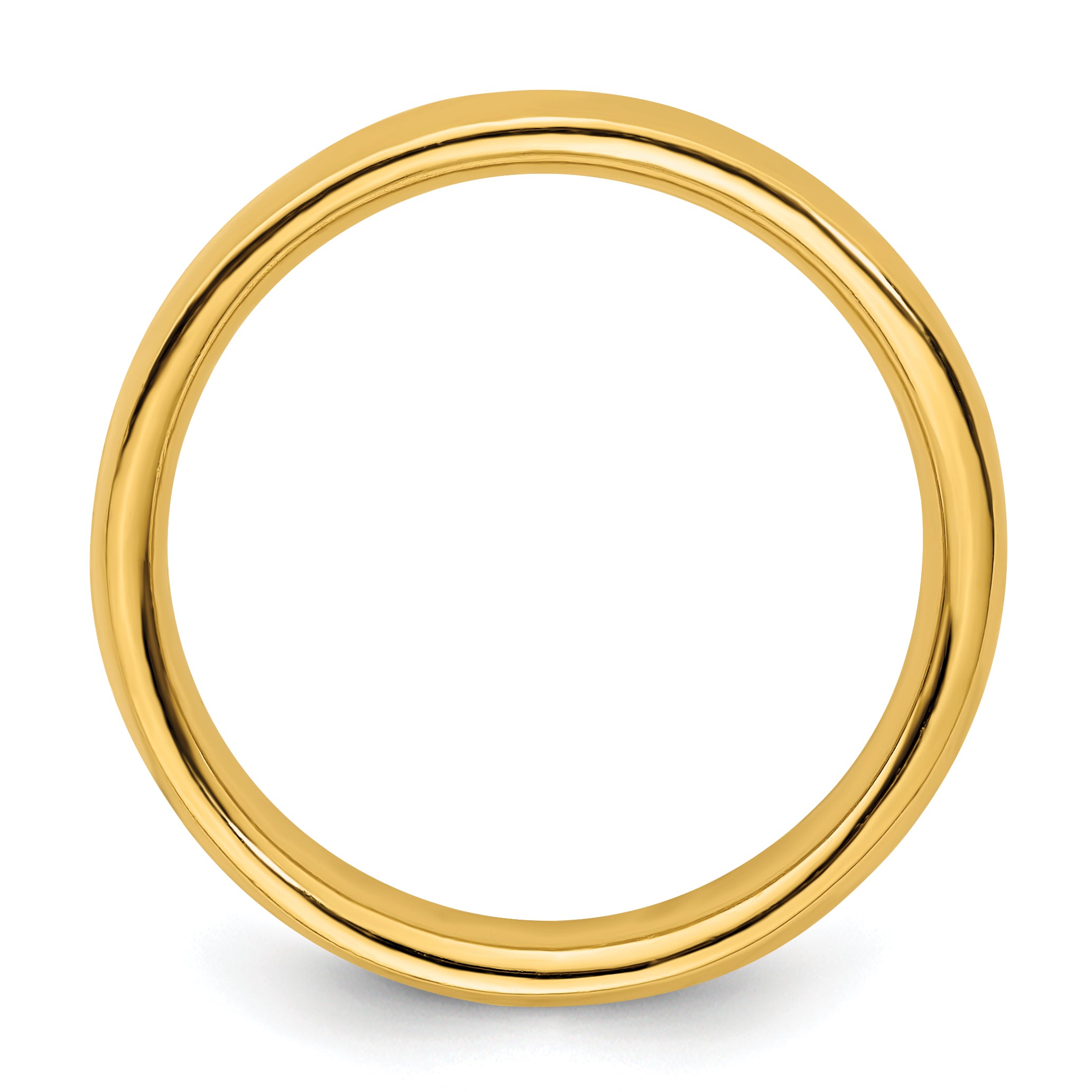 Sterling Silver Stackable Expressions Gold-plated Polished Ring Secondary image
