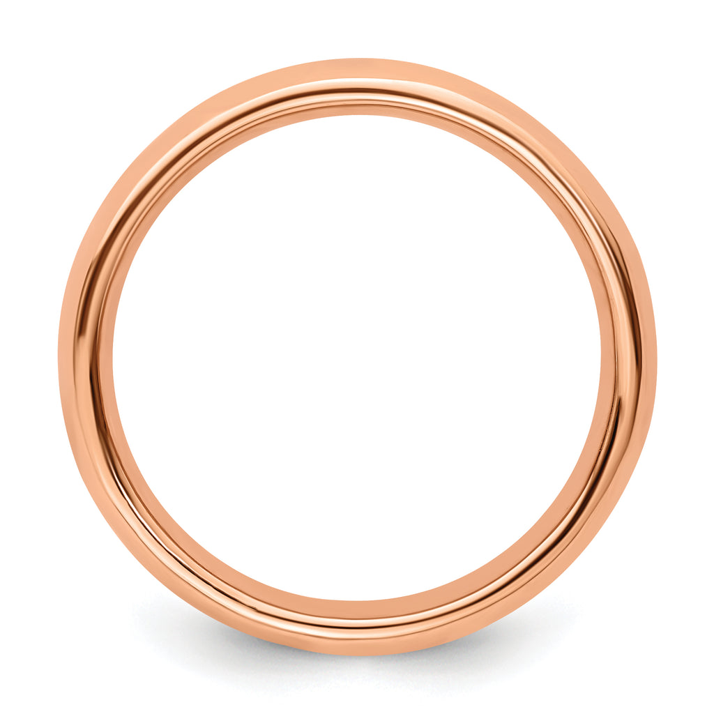 Sterling Silver Stackable Expressions Pink-plated Polished Ring