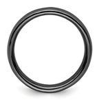 Sterling Silver Stackable Expressions Black-plated Polished Ring